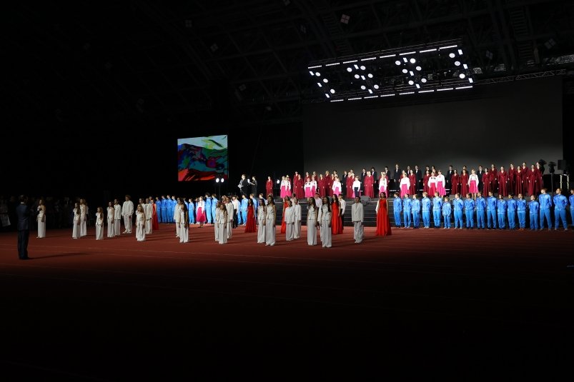 Церемония открытия легкоатлетического манежа в Южно-Сахалинске пресс-служба правительства Сахалинской области