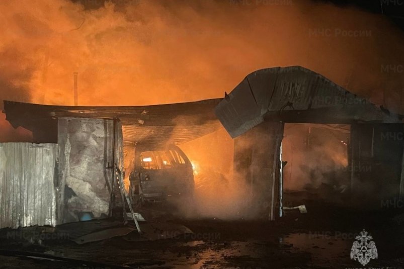 Пожар в доме МЧС ЕАО