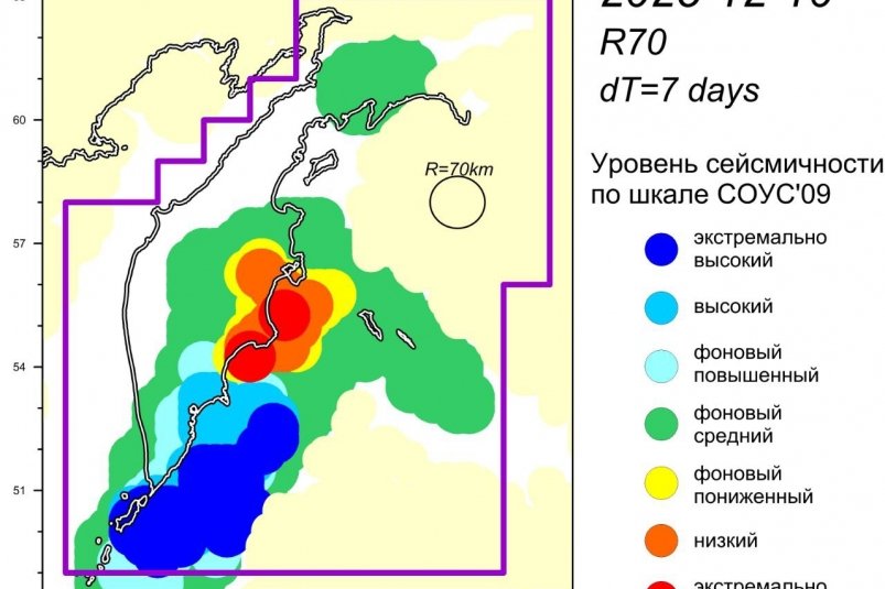 Уровень сейсмичности на этой неделе Камчатский филиал ФГБУН ФИЦ "Единая геофизическая служба РАН"