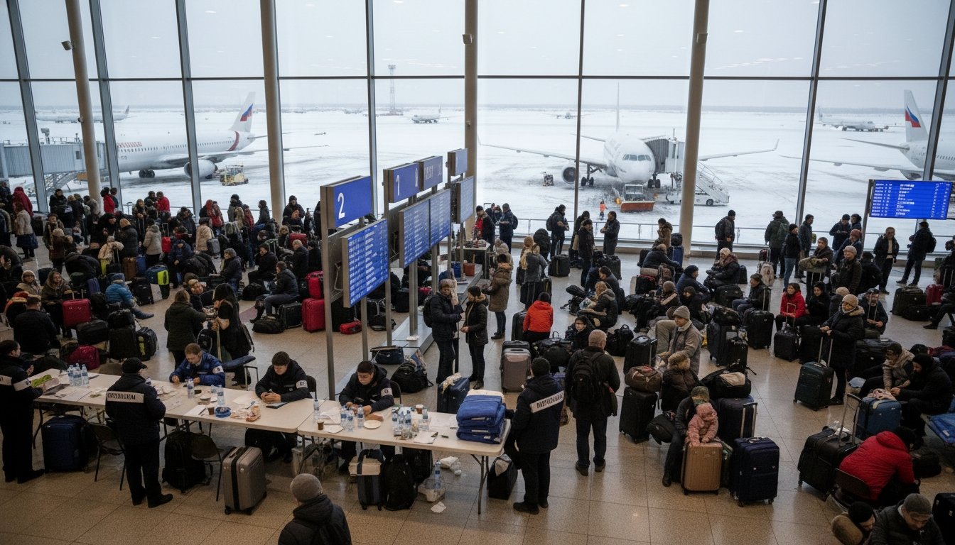 Пулково перегружен из-за московских ограничений Сгенерировано