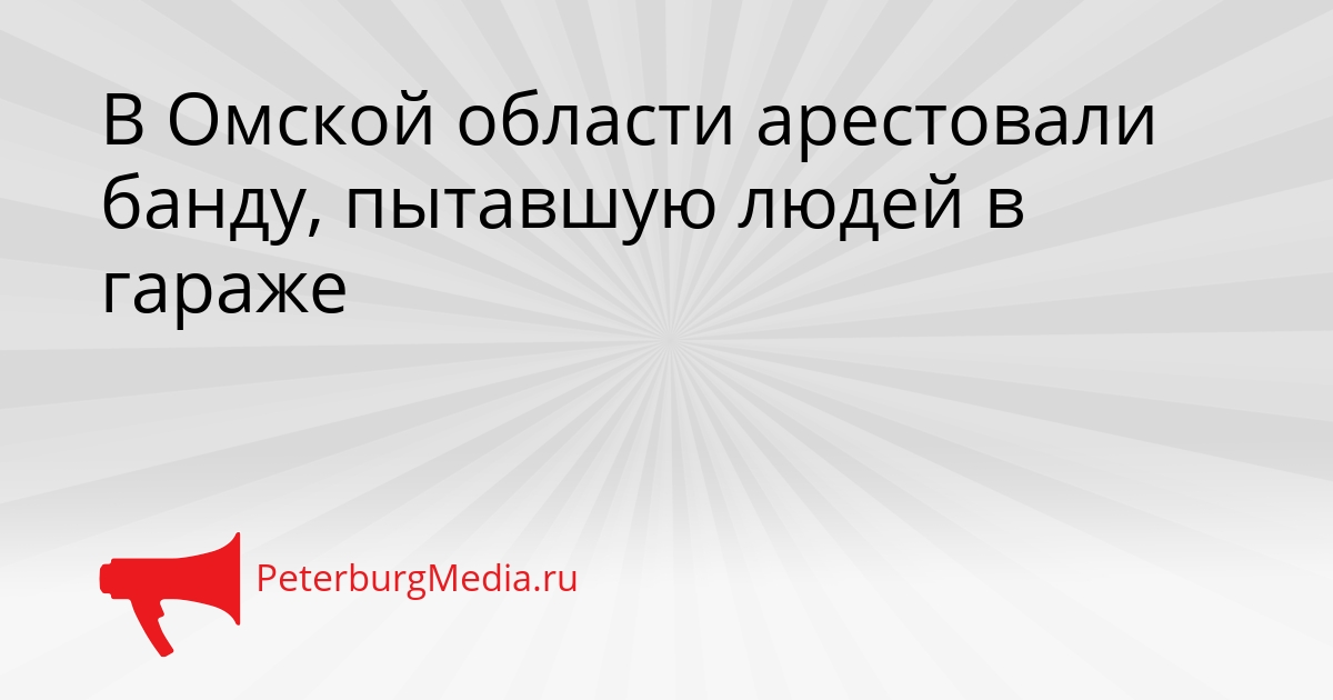 В Омской области арестовали банду, пытавшую людей в гараже Сгенерировано