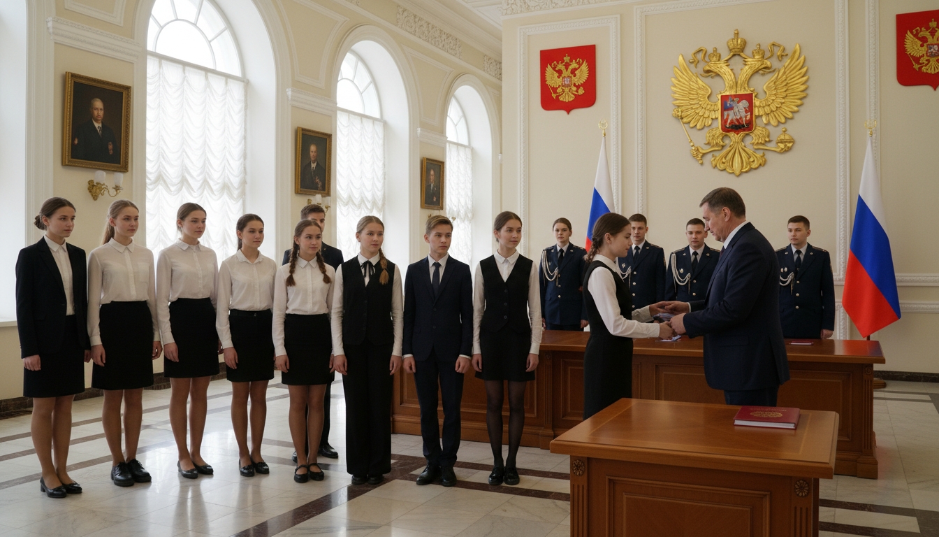 Юным петербуржцам вручили первые паспорта в День Конституции Сгенерировано