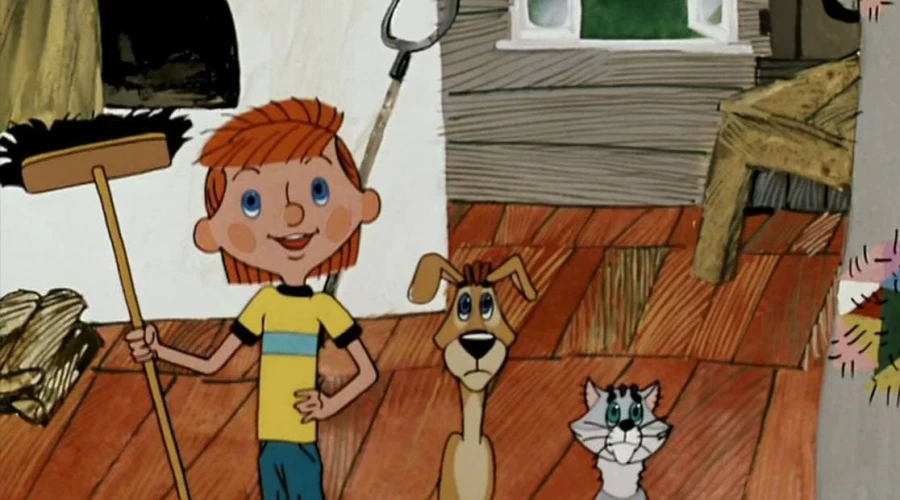 Мультфильм &quotТрое из Простоквашино&quot (0+) стоп-кадр из мультфильма &quotТрое из Простоквашино&quot (0+)