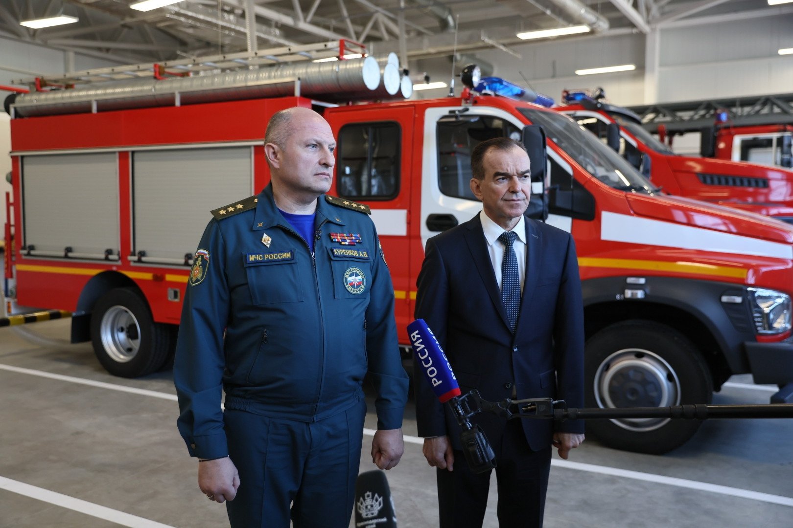 Глава МЧС РФ и губернатор открыли под Геленджиком пожарно-спасательную часть Пресс-служба администрации Краснодарского края