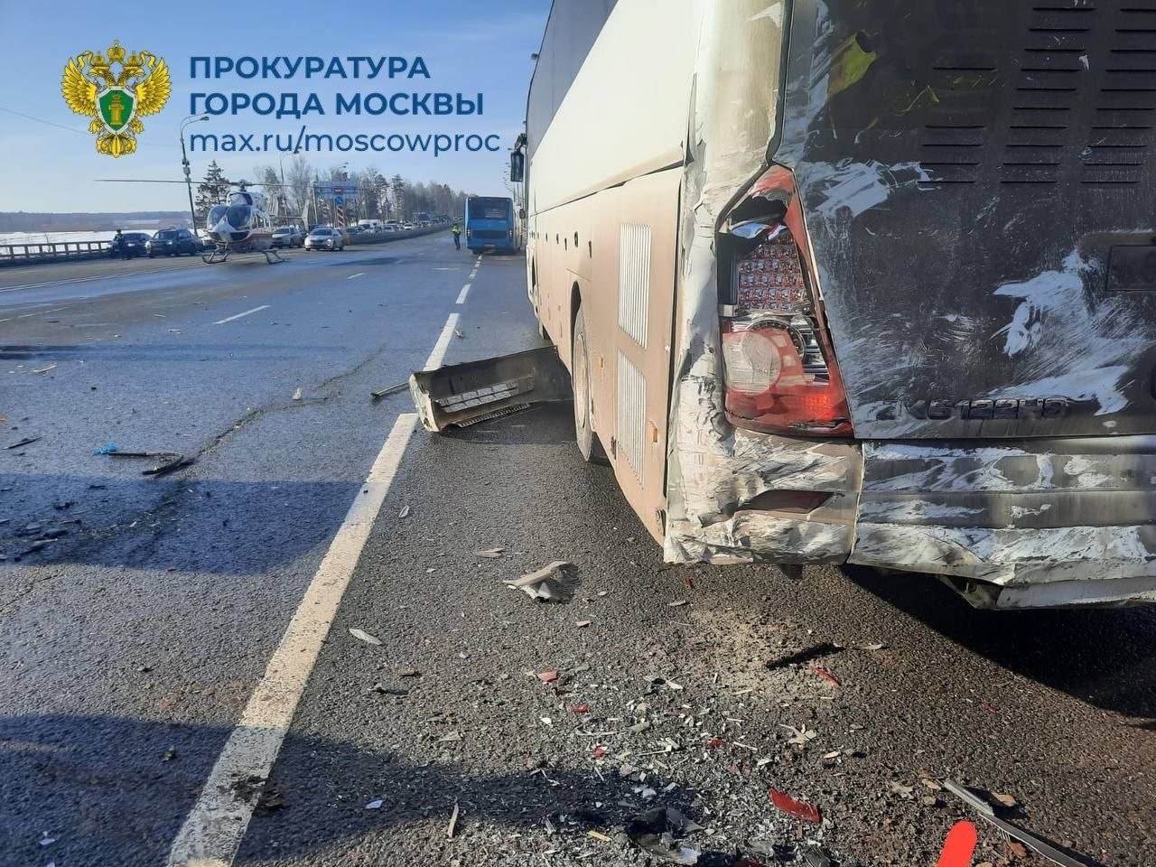 Прокуратура взяла на контроль расследование ДТП с минивэном в Москве Telegram-канал прокуратуры Москвы