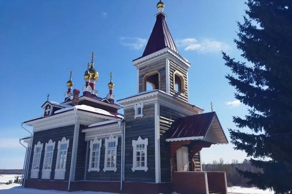 Реставрацию разрушенного со времен СССР храма завершили в Куйтунском районе Пресс-служба правительства Иркутской области