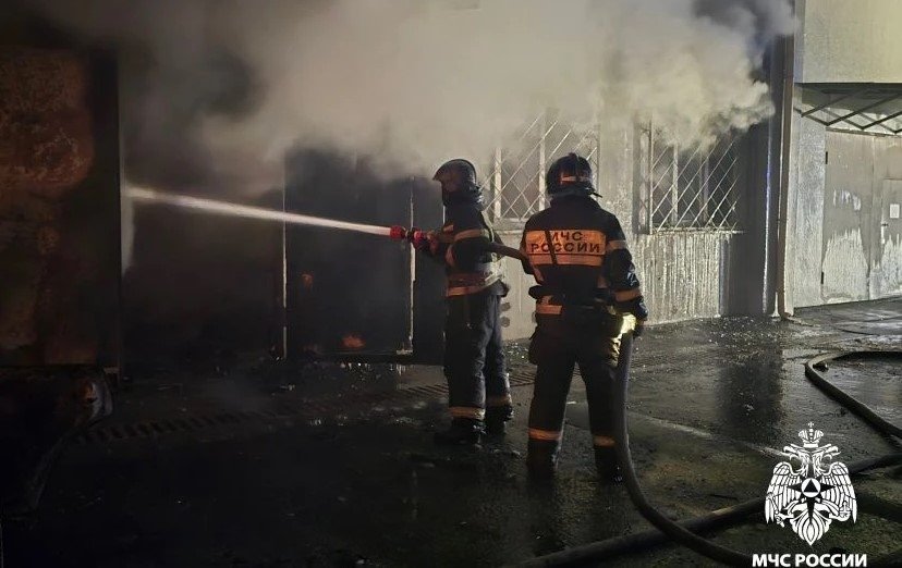 Ликвидация возгорания пресс-служба ГУ МЧС России по Приморскому краю