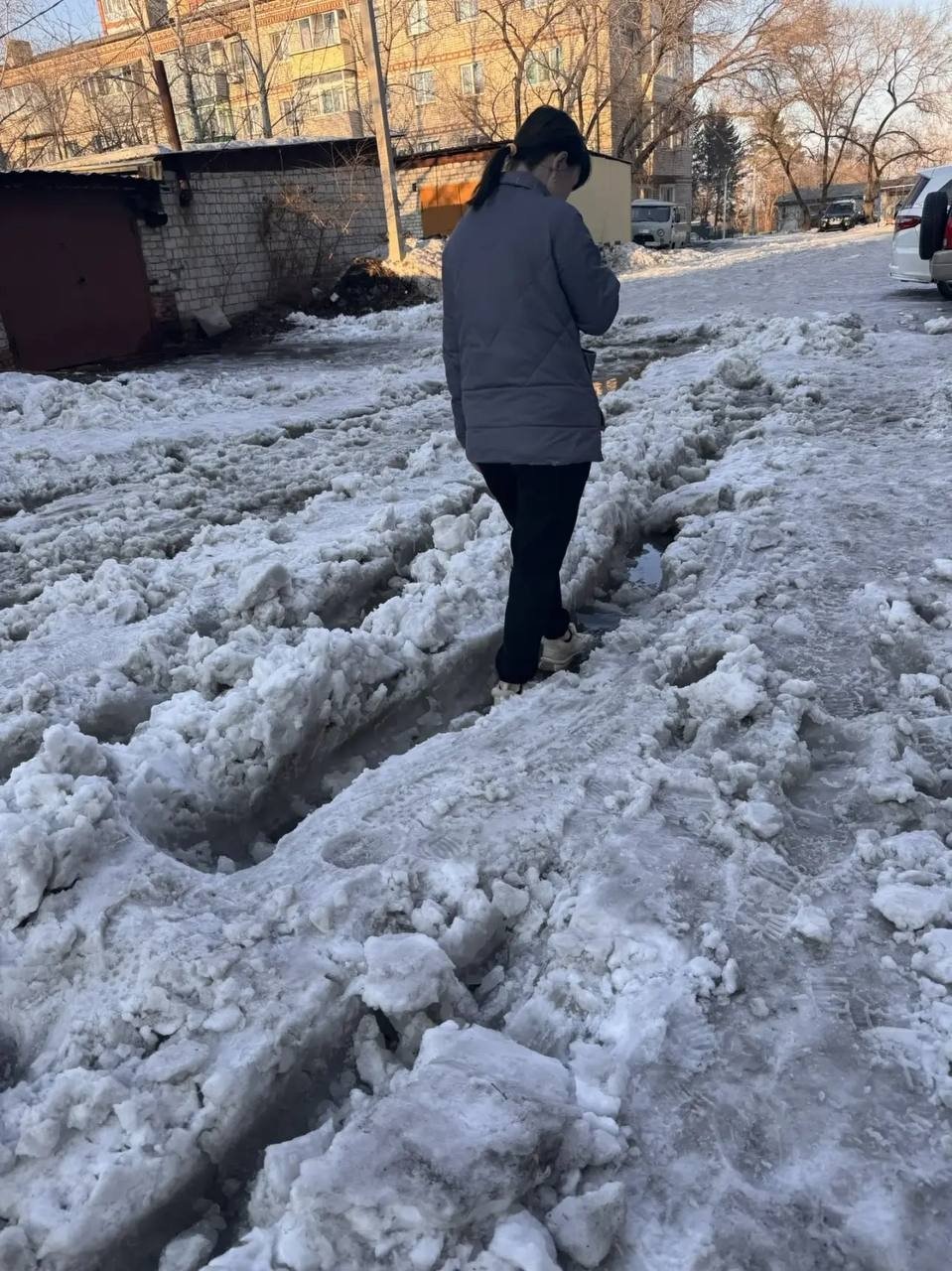 Ни проехать, ни пройти: обстановка в Свободном телеграм-канал &quotНепростой Свободный&quot (18+)