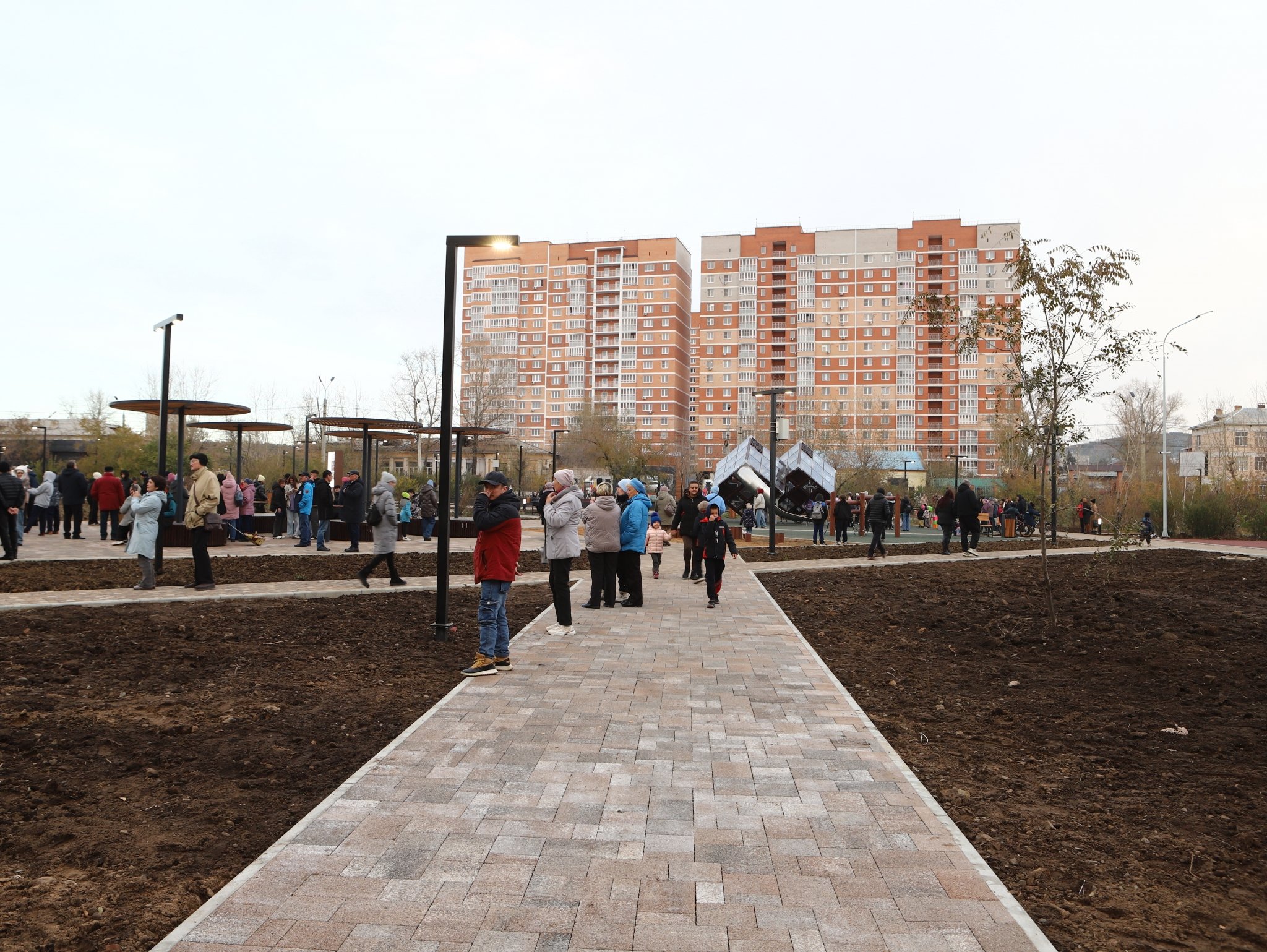 Открытие парка МЖК Анны Хвостовой, ИА ChitaMedia