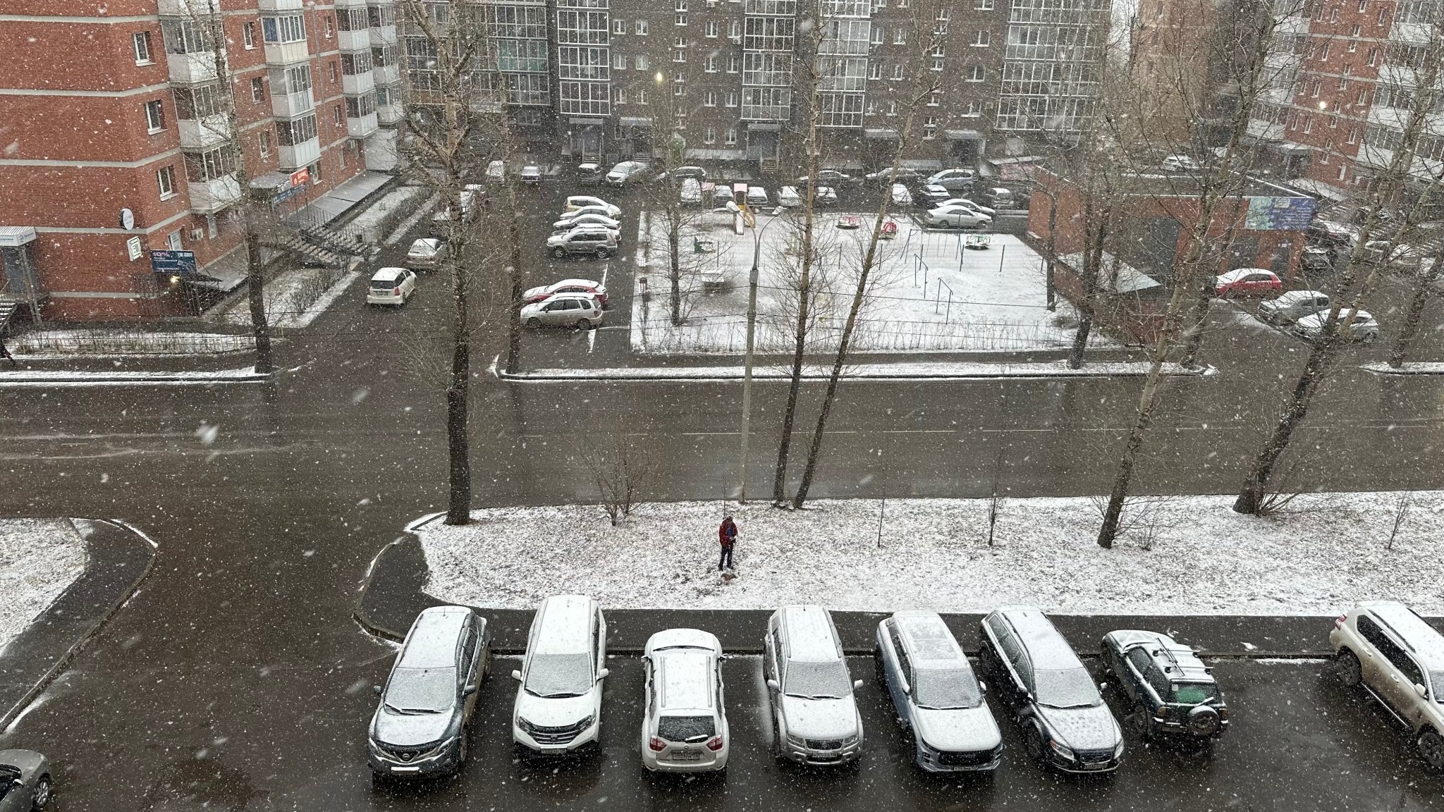 Снег в Иркутске в апреле Юлия Ушакова