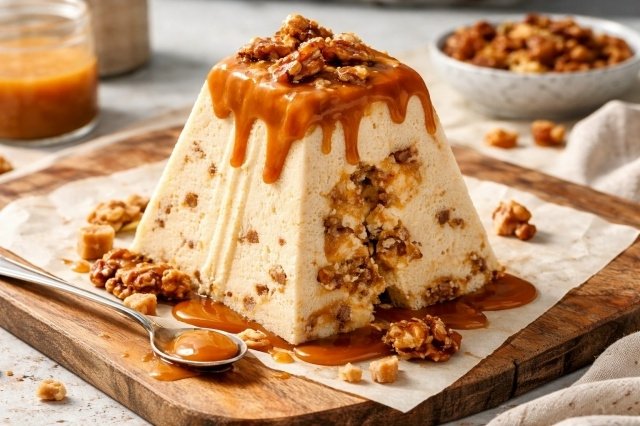 Творожная пасха с карамелью и орехами Chat GPT