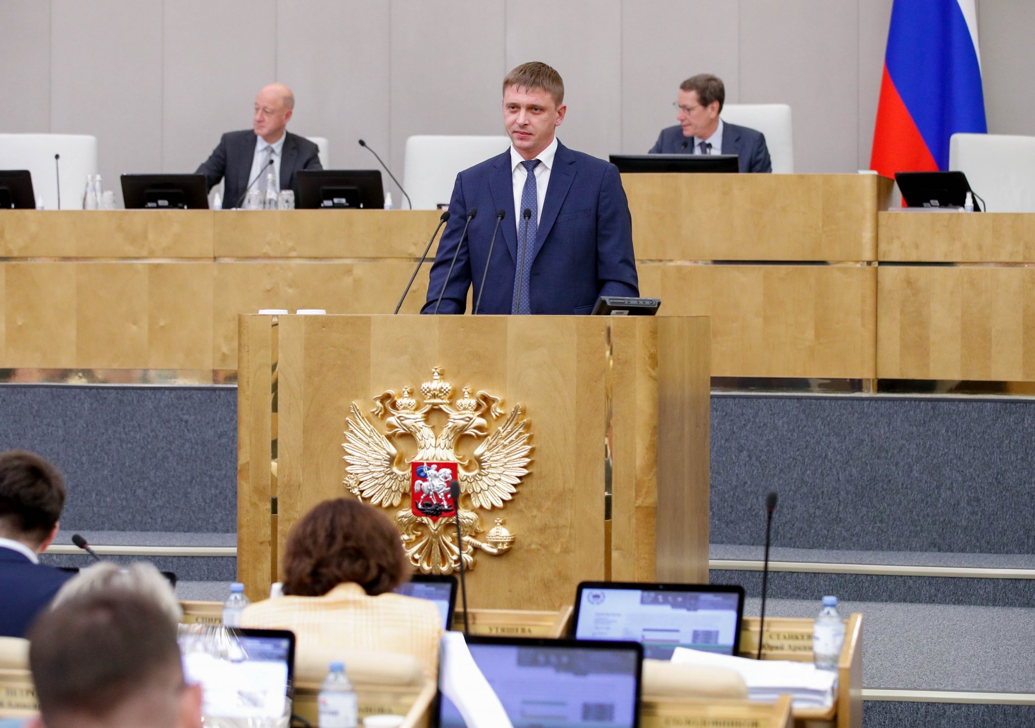 За время работы в Госдуме Антон Красноштанов выступил соавтором 41 действующего федерального закона, еще пять находятся на рассмотрении предоставлено депутатом