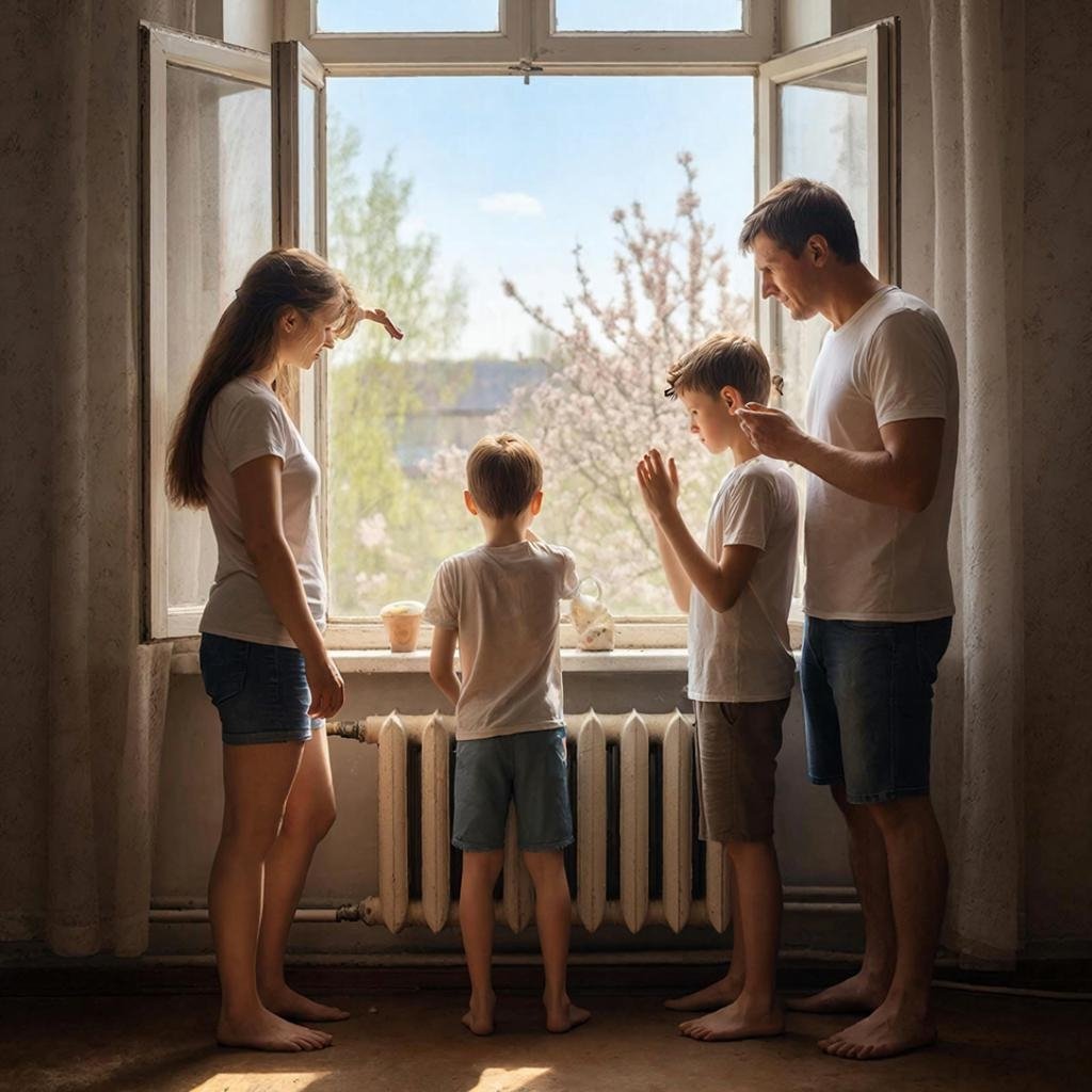 Жара в квартире создано при помощи ИИ