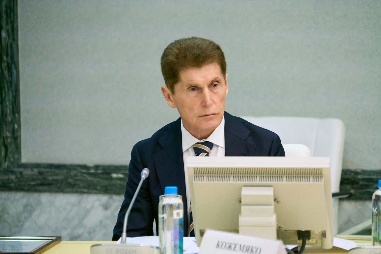 Олег Кожемяко на заседании совета ДФО во Владивостоке Пресс-служба полпредства в ДФО