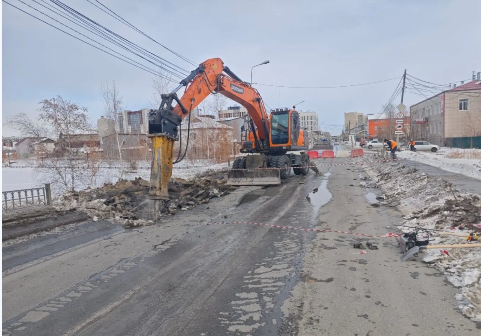 Открыто движение по отремонтированному участку улицы Дежнева в Якутске пресс-служба мэрии Якутска