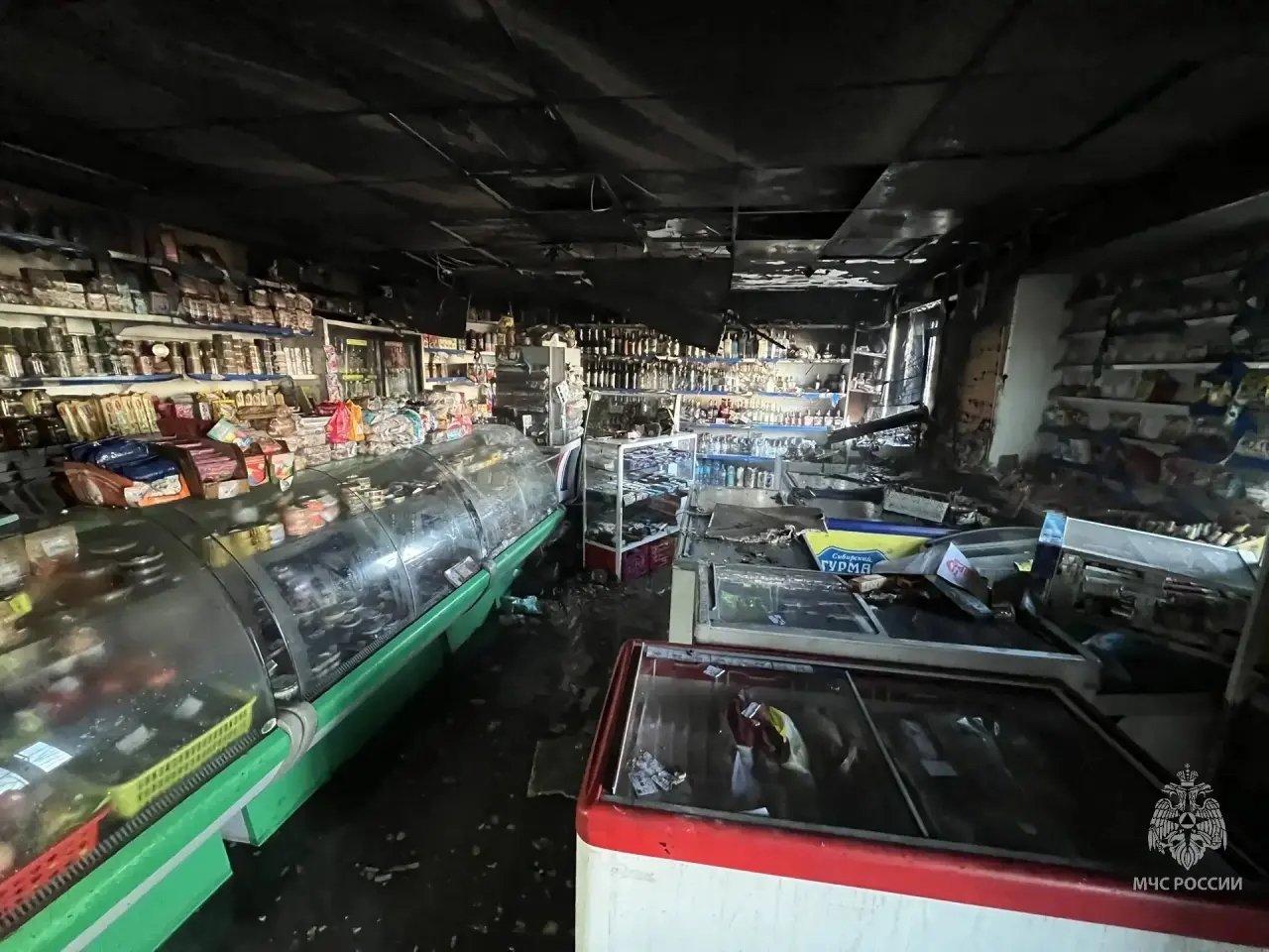 Пожар МЧС России по Магаданской области