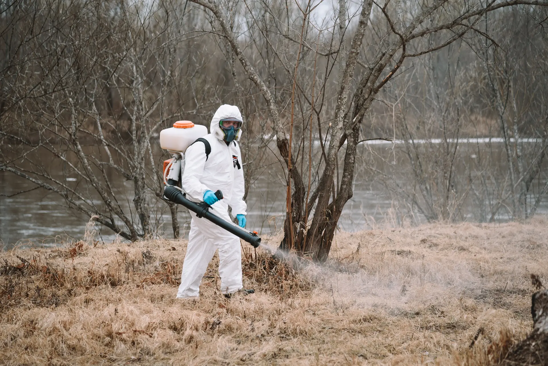 Обработка территории от клещей администрации Читы