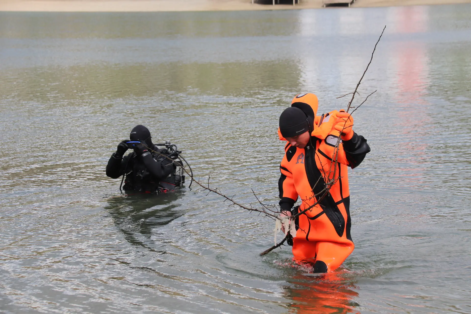 В Ставрополе для очистки дна Комсомольского пруда привлекли водолазов ПАСС СК